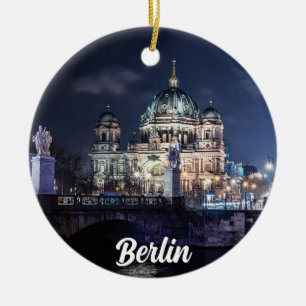 TV torn och Berlins katedral i Berlin, Tyskland Julgransprydnad Keramik