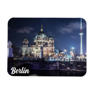 TV torn och Berlins katedral i Berlin, Tyskland Magnet