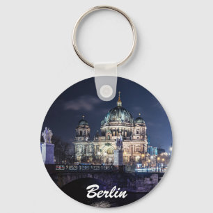TV torn och Berlins katedral i Berlin, Tyskland Nyckelring