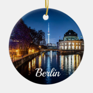 TV torn och museum i Berlin, Tyskland Julgransprydnad Keramik