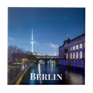 TV torn och museum i Berlin, Tyskland Kakelplatta