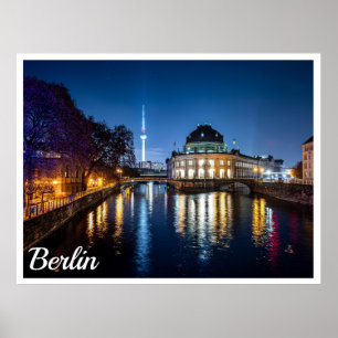 TV torn och museum i Berlin, Tyskland Poster