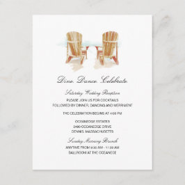 Två Adirondack-stolar Bröllop Inbjudningar
