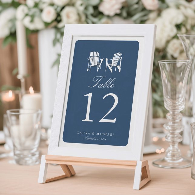 Två Adirondackstolar | Bordnummer Inbjudningar (Skapare uppladdad)