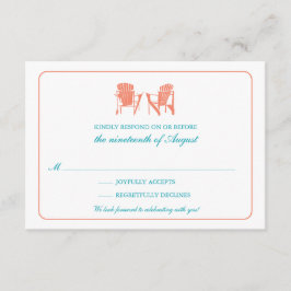 Två Adirondackstolar RSVP OSA Kort