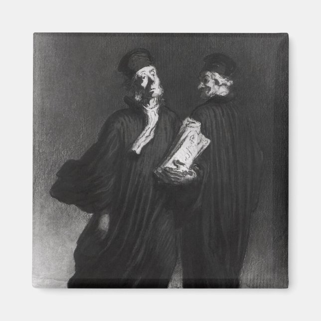 Två advokater, 1862 magnet (Framsidan)