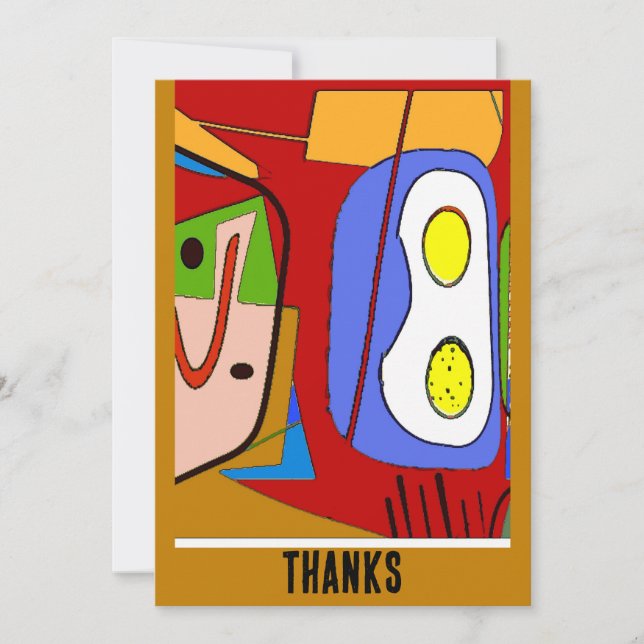 Två ägg Upp-Abstrakt (Framsida)