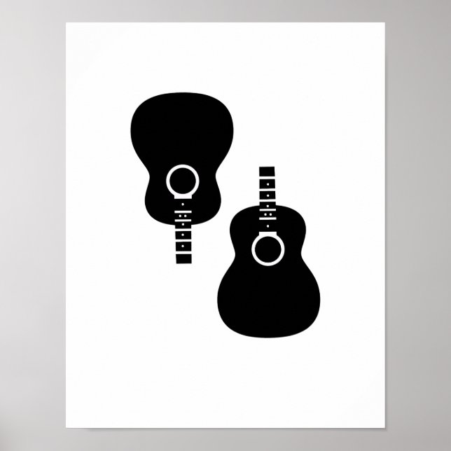 två akustiska gitarrer poster (Framsidan)