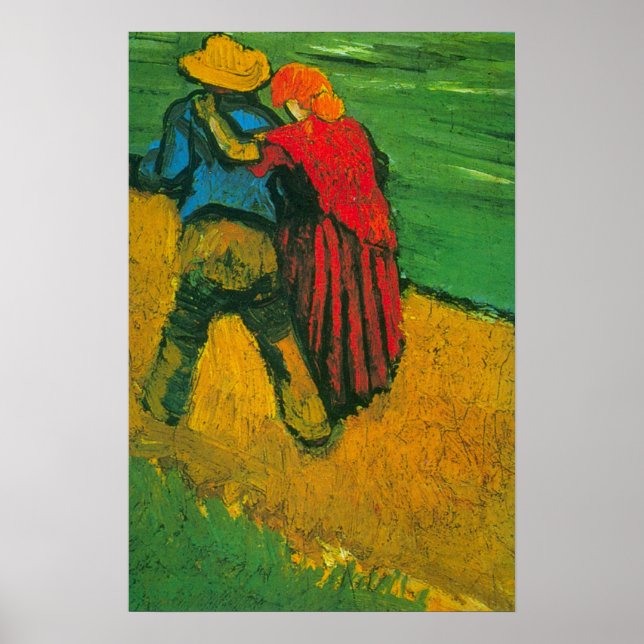 Två älskande av Vincent van Gogh Poster (Framsidan)