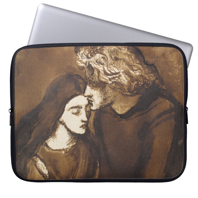 Två Älskare av Dante Gabriel Rossetti Laptop Fodral (Framsidan)