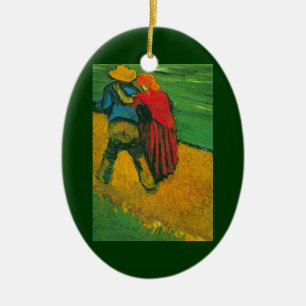 Två Älskare av Vincent van Gogh Julgransprydnad Keramik