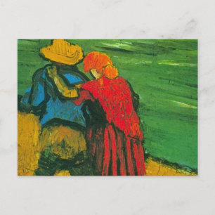 Två Älskare av Vincent van Gogh Vykort