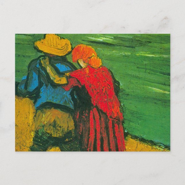 Två Älskare av Vincent van Gogh Vykort (Framsida)