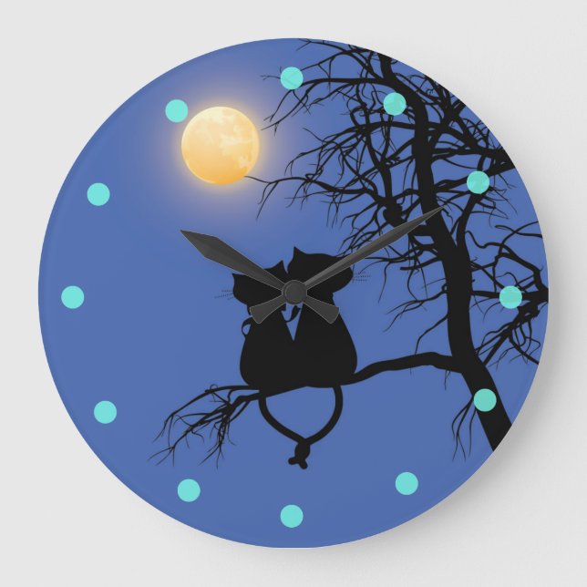 Två Älskare runt väggklocka (Framsida)