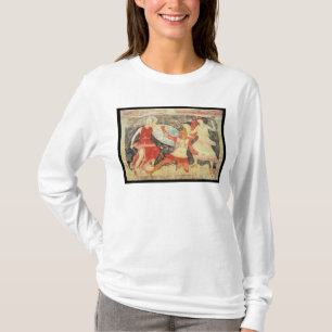Två amasoner i strid med en grek t shirt