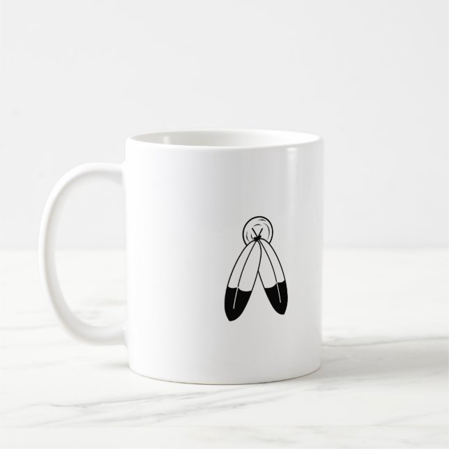 Två-Ande Flagga Kaffemugg (Vänster)