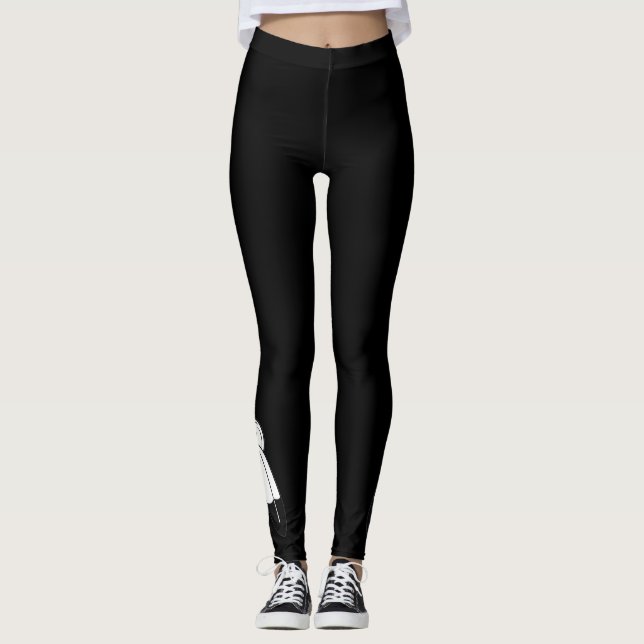 Två-Ande Flagga Leggings (Framsida)