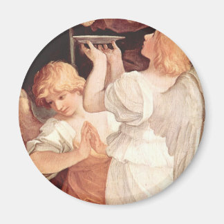 Två Änglar, Guido Reni Christian Baroque Fine Art Magnet