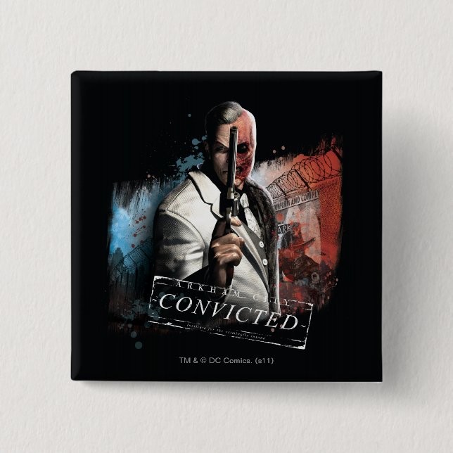 Två Ansikte - dömd Knapp (Framsida)