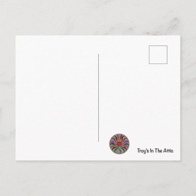 Två Ansikte Vykort (Baksida)