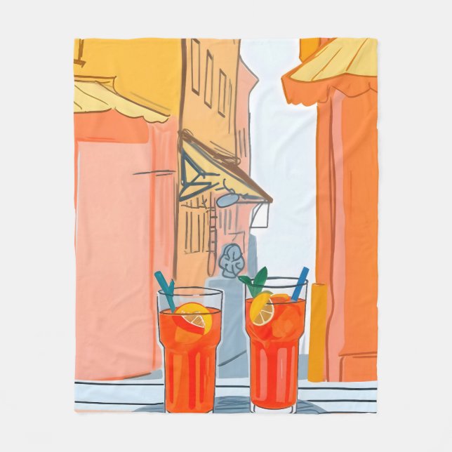 Två Aperoler, tack! Fleecefilt (Framsidan)