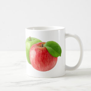 Två äpplen kaffemugg