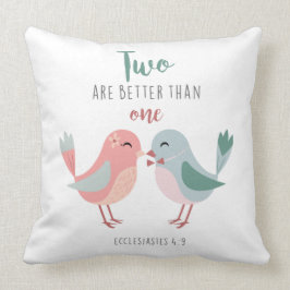 Två är bättre än en Bible Verse-kudde Kudde
