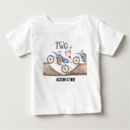 Två år blir man fort Dirtbike 2-årsdag T Shirt