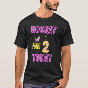 Två år gammal födelsedagshus I M 2 idag barn T Shirt