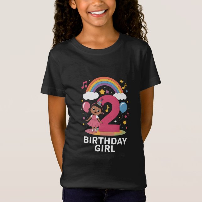 Två år gammal födelsedagstjucka, 2:a födelsedagen t shirt (Framsida)