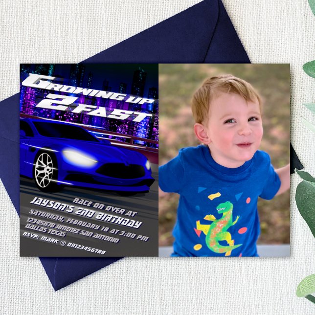 Två år på noll - Racing Inbjudningar (Skapare uppladdad)