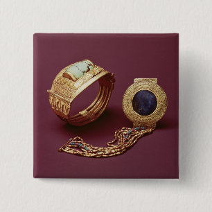 Två armband, från graven av Tutankhamun Knapp