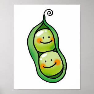 Två ärter i en kapsel poster