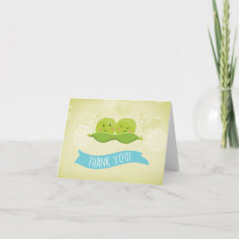 Två ärter i en pod Babydusch Tack Twin-pojkarna