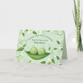 Två ärter i en Pod Babyskare Tack Kort