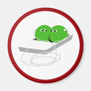 Två ärter i en Pod Magnet