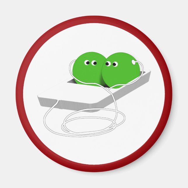 Två ärter i en Pod Magnet (Framsidan)