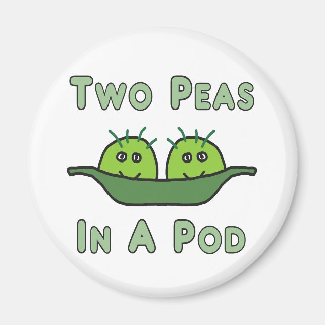 Två ärter i en Pod Magnet (Framsidan)