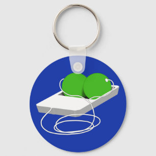 Två ärter i en Pod Nyckelring