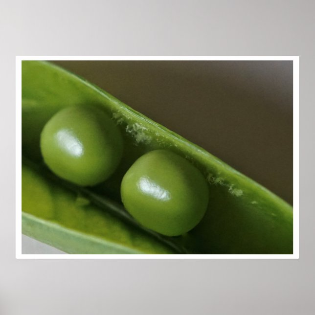 Två ärter i en Pod Poster konst (Framsidan)