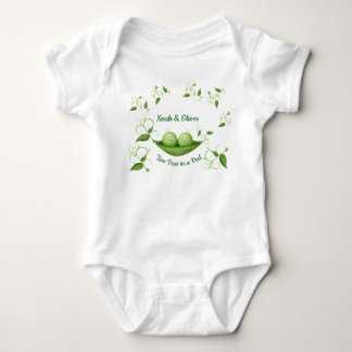 Två ärter i en Pod Twillingar T Shirt