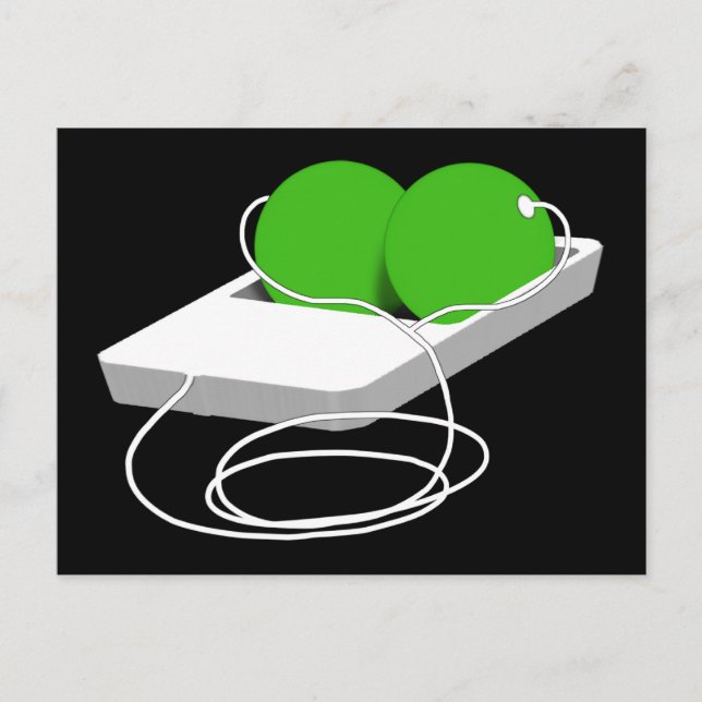 Två ärter i en Pod Vykort (Framsida)