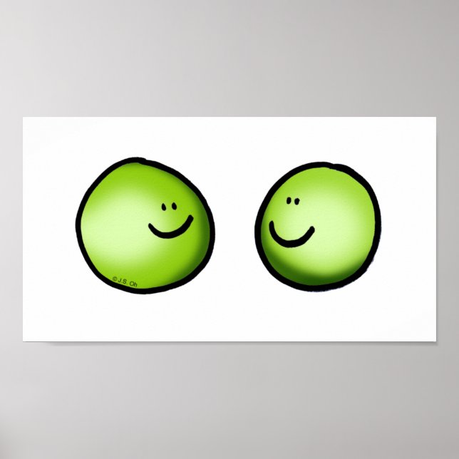 Två ärter i kärlek poster (Framsidan)