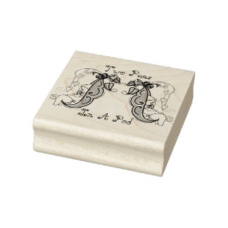 Två ärter i Pod Frimärke Stämpel