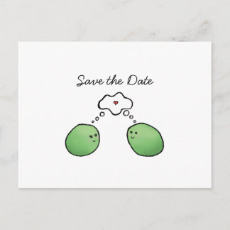 Två ärter utan Pod Meddelande Vykort