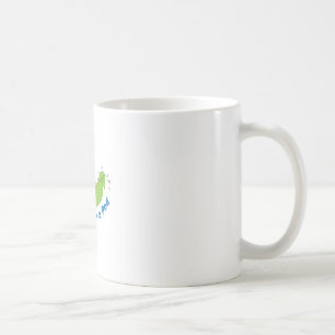 Två ärtor i en pod kaffemugg