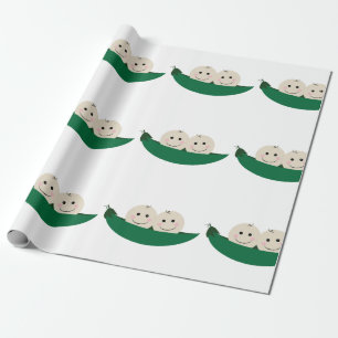 Två ärtor i en pod kopplar samman babyen presentpapper