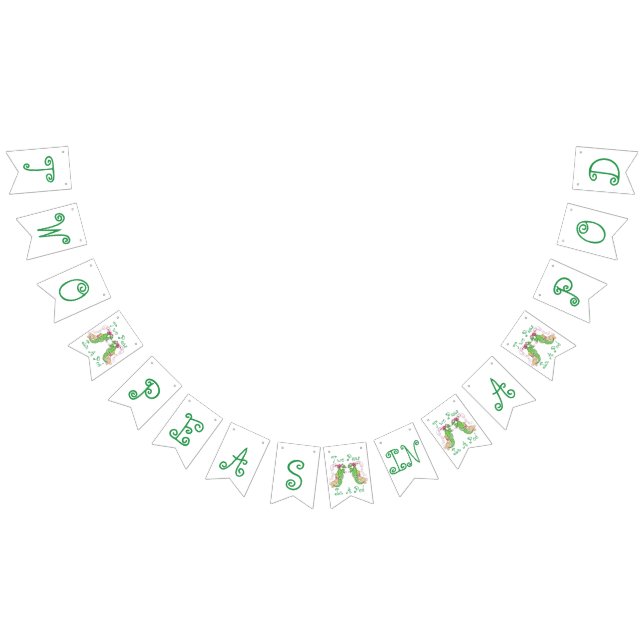 Två ärtor i en pod kopplar samman banret vimplar (Alla)