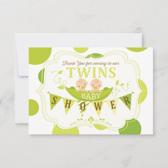 Två ärtor i en pod kopplar samman tack (Framsida)