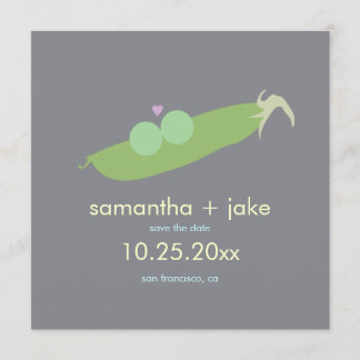 Två ärtor i en Pod Spara datum: Grått Spara Datumet